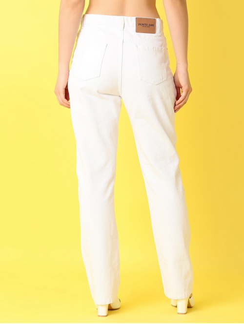 Women High Rise Denim Jeans(Size28)(Colorwhite)