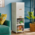 Plastic Wardrobe Organizer Cupboard for Clothes White