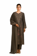 Women Designer Embroidery Kurta Set-Black (Size-XS) | D342