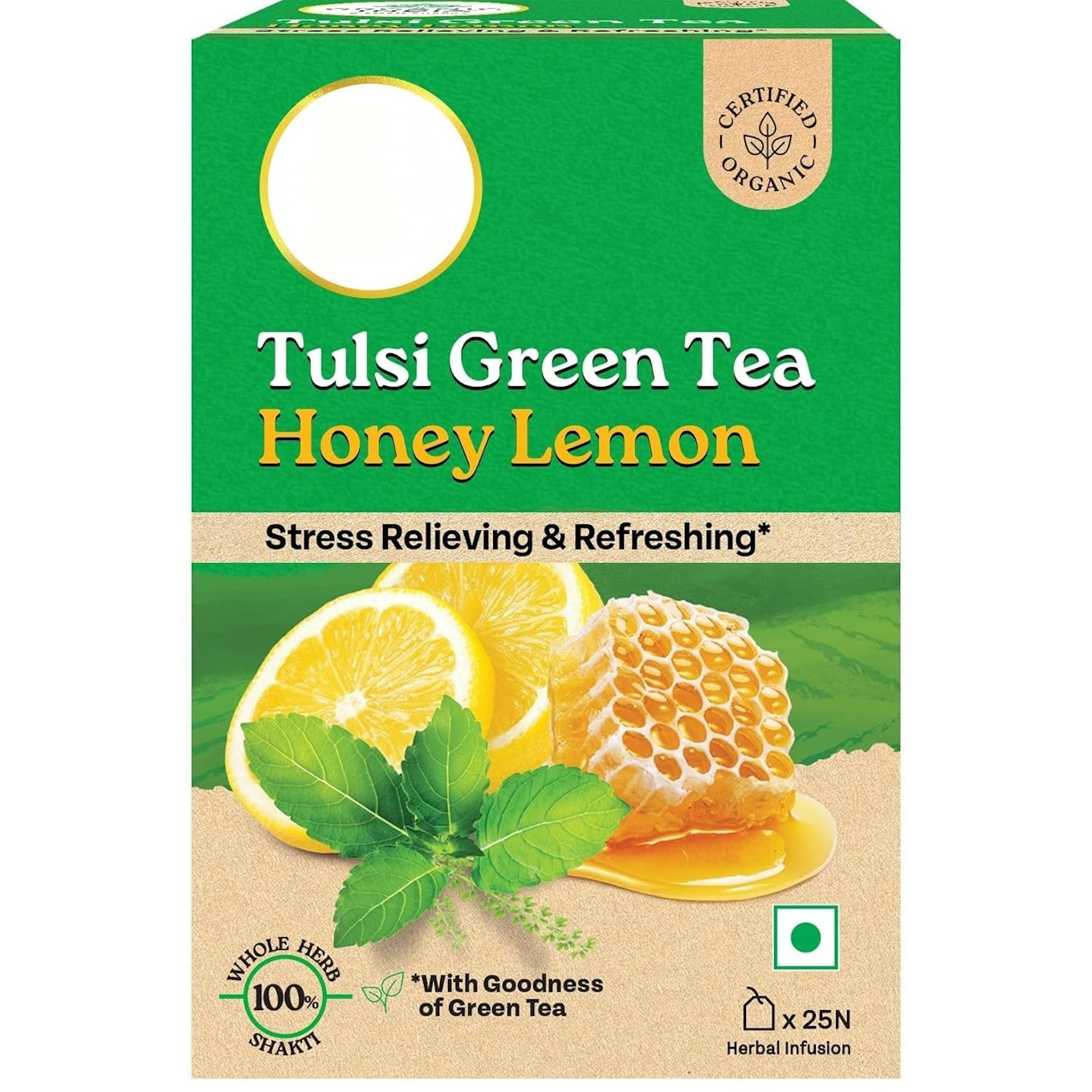 Tulsi Green Tea Honey Lemon 25 Bags