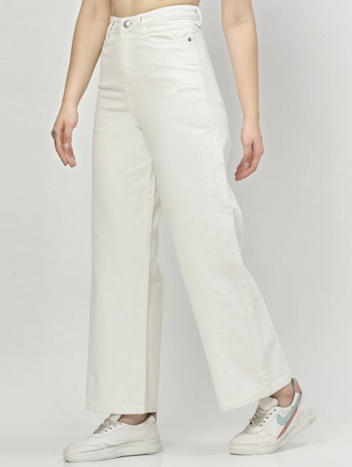 Women High Rise Denim Jeans(Size28)(Colorwhite)