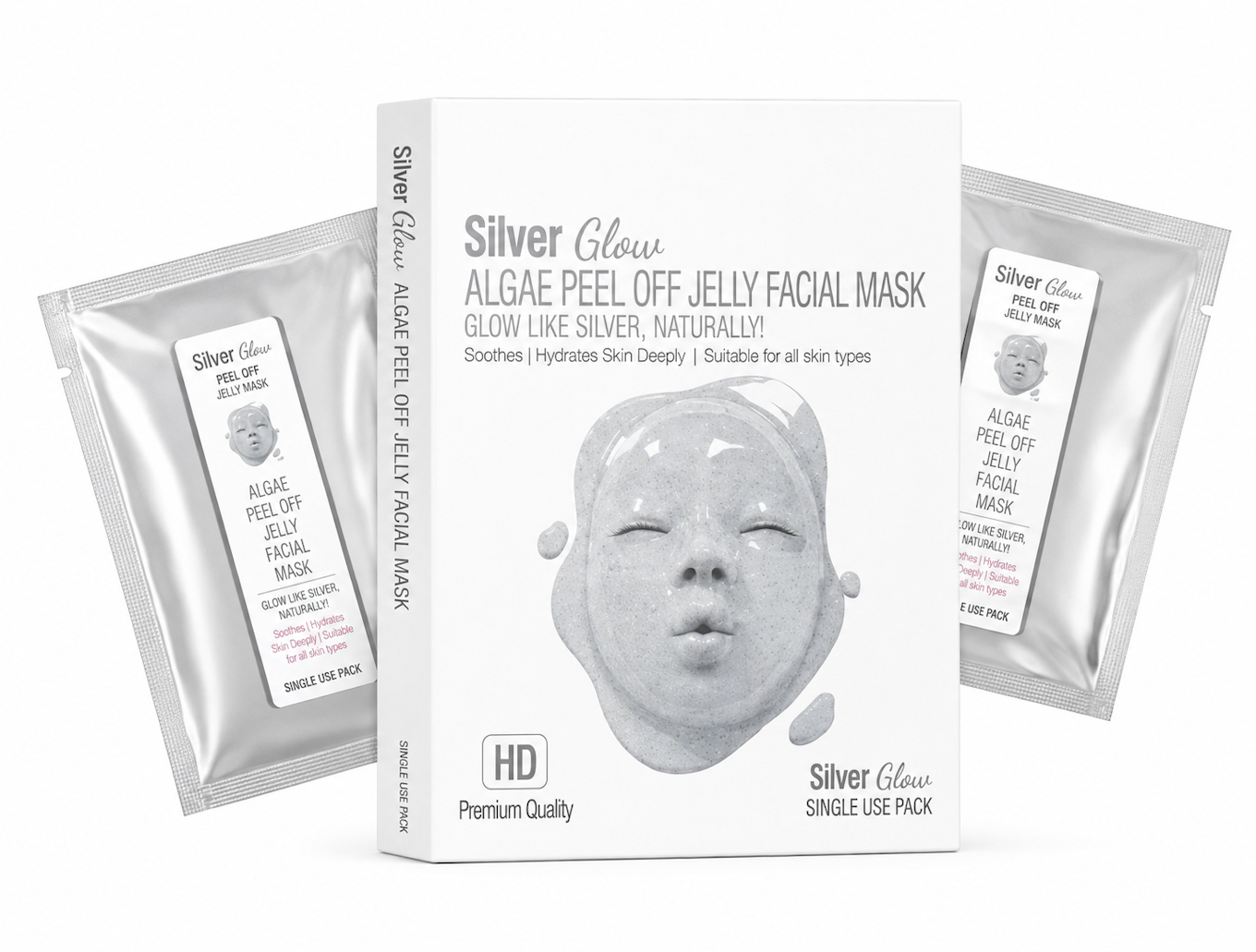 Silver Glow Jelly Facial Mask