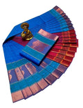 Praiso Mart - Women's Silk Saree with Rich Pallu & Blouse Piece (Multi