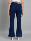 Women High Rise Denim Jeans(Size28)(Colornavy blue)