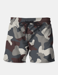 Grey Blue Army Camouflage Pattern Shorts