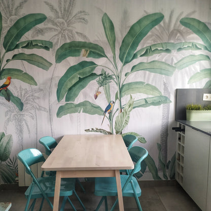 Green Tropical Jungle Wallpaper Mural