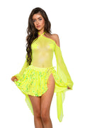 Sequin Wrap Skirt