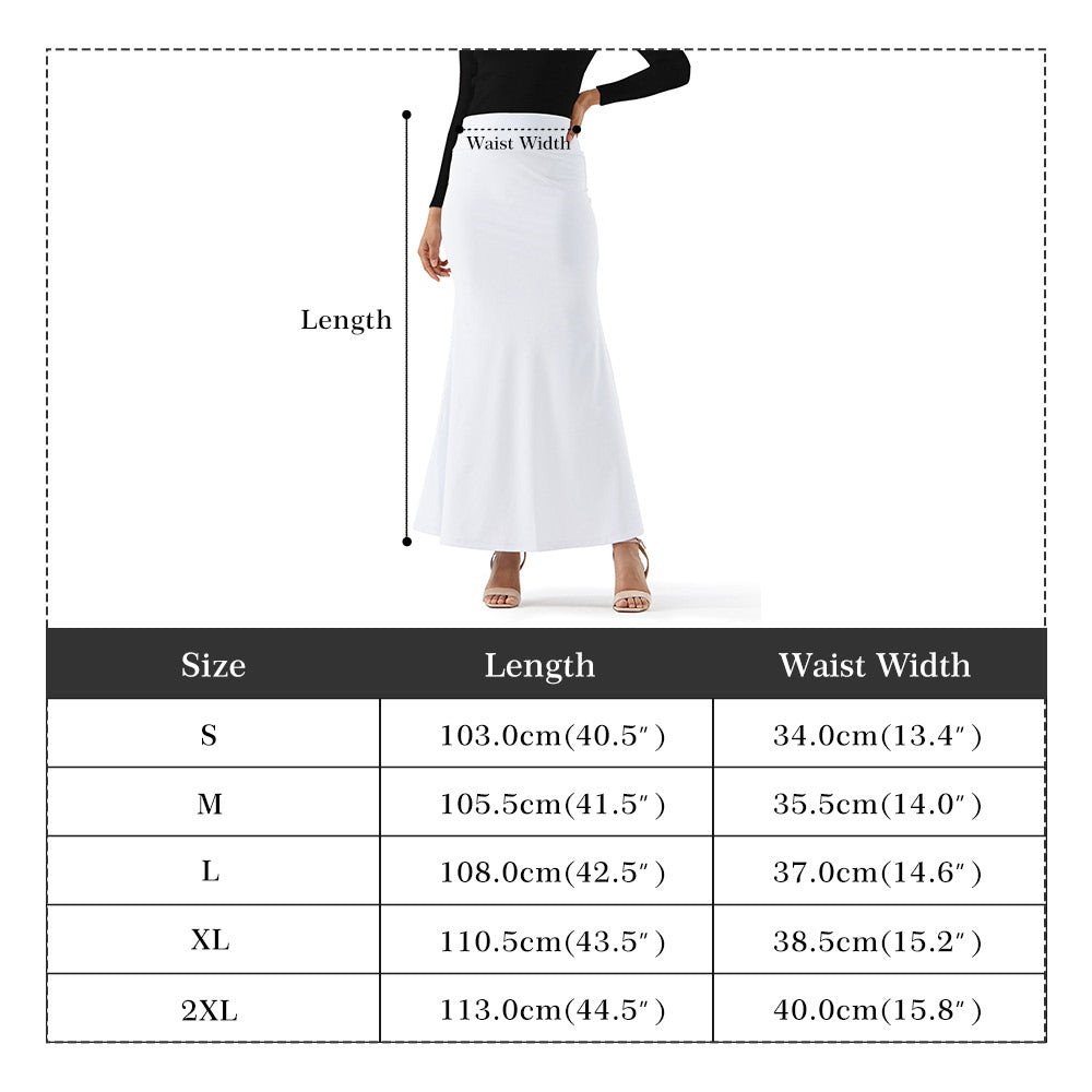 Blue Womens Wrap Fishtail Long Skirt
