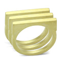 LOA851 Matte Gold Brass Ring