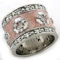 LOAS1181 Rhodium 925 Sterling Silver Ring with AAA