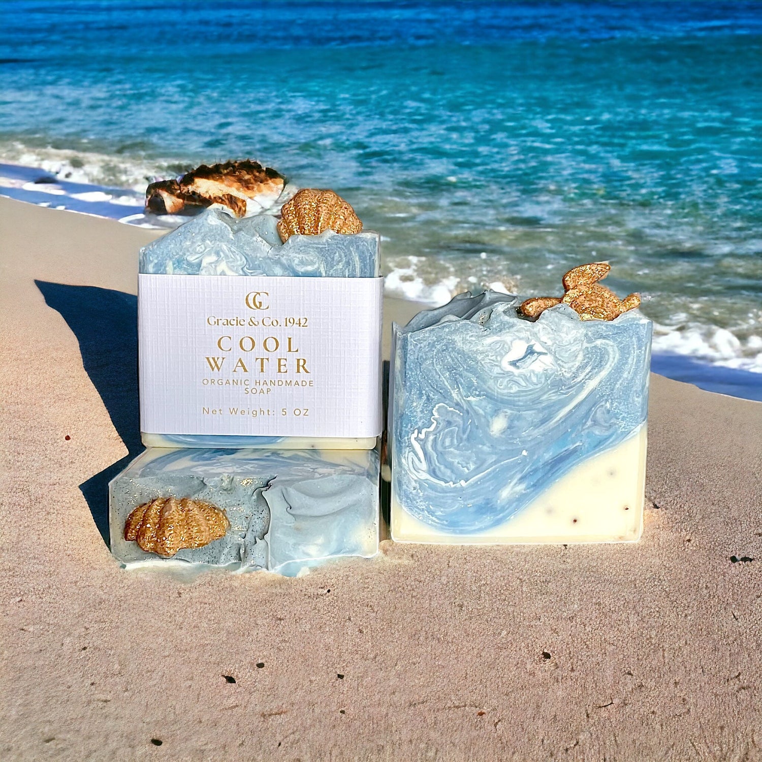 Sea Salt Agave Shea Butter Soap - Coastal Spa Luxury Bar