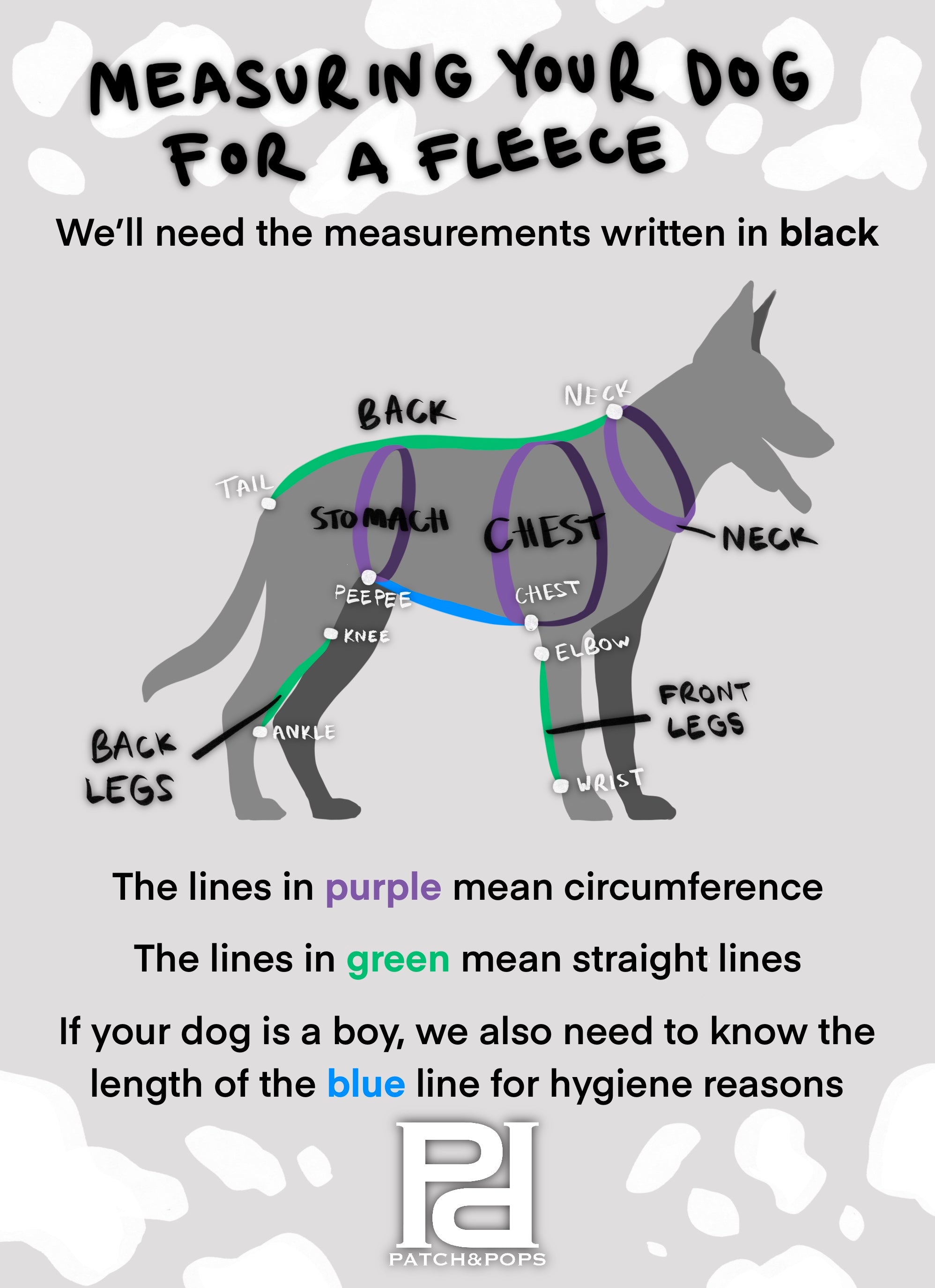 Waterproof Dog Fleece: Harlequin and Purple