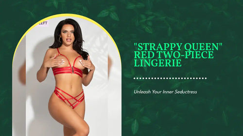 "STRAPPY QUEEN" Red Two-Piece Lingerie by@Outfy