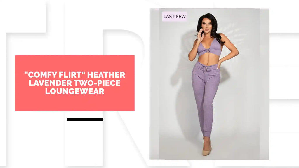 "COMFY FLIRT" Heather Lavender Two-Piece Loungewear by@Outfy