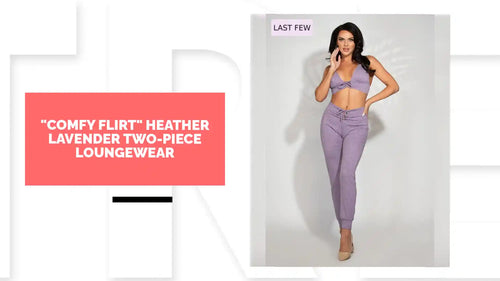 "COMFY FLIRT" Heather Lavender Two-Piece Loungewear by@Outfy