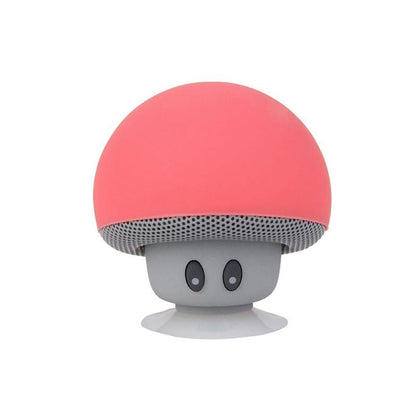 Yellow Pandora portable wireless mushroom Bluetooth speaker with built-in mic, suitable for mobile and laptop use.