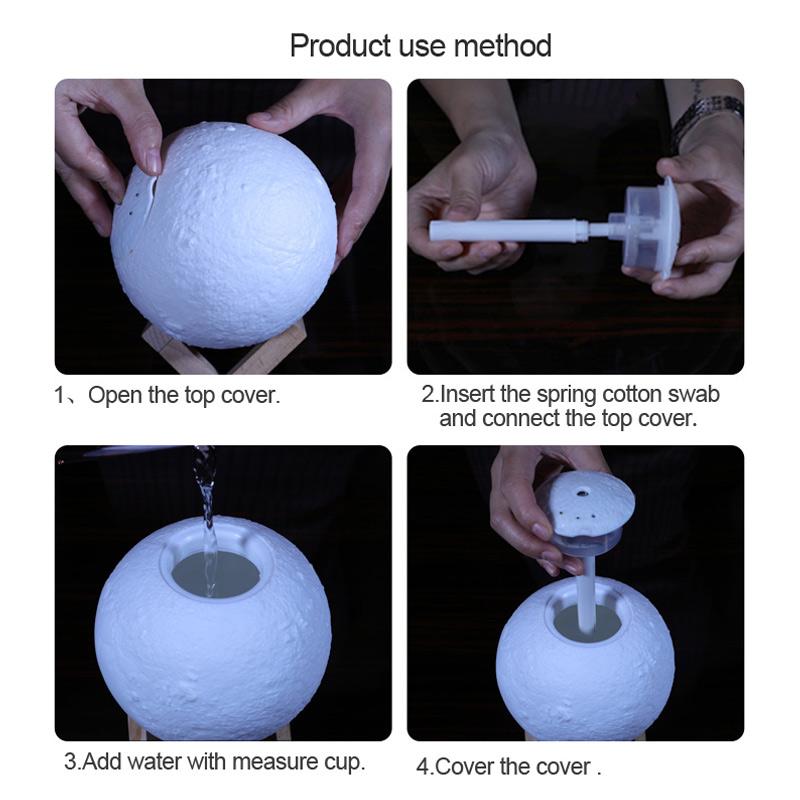 KBAYBO 880ML USB Air Humidifier Ultrasonic Humidifiers Portable Air