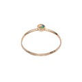 Dainty Ethiopian Opal Bezel 14k Gold Filled Ring