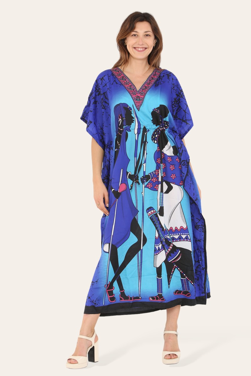 Caftan dress, traditional African style print
