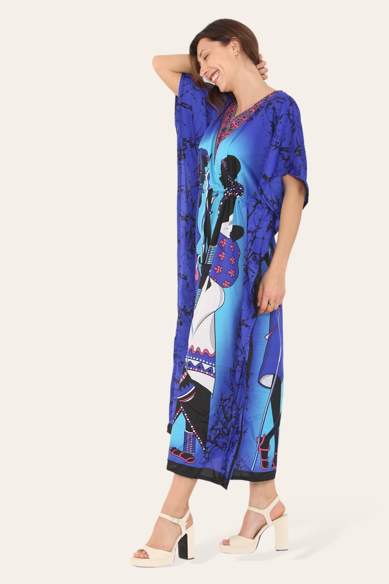 Caftan dress, traditional African style print