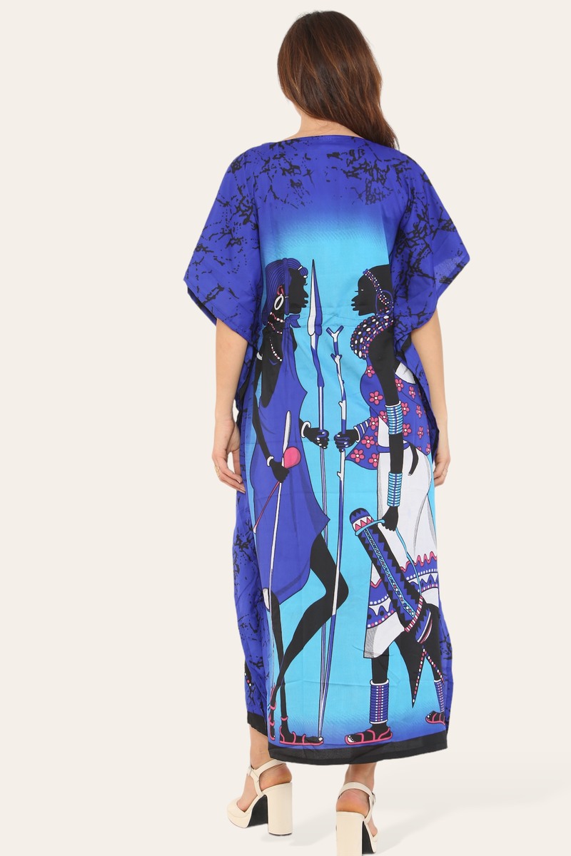 Caftan dress, traditional African style print