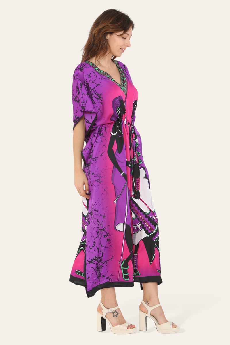Caftan dress, traditional African style print