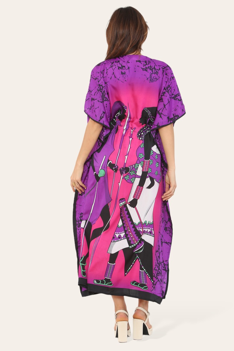 Caftan dress, traditional African style print