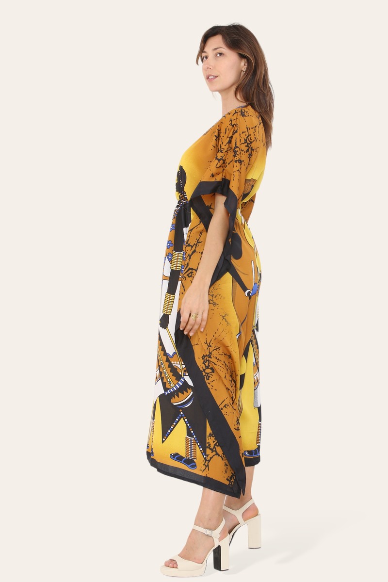 Caftan dress, traditional African style print