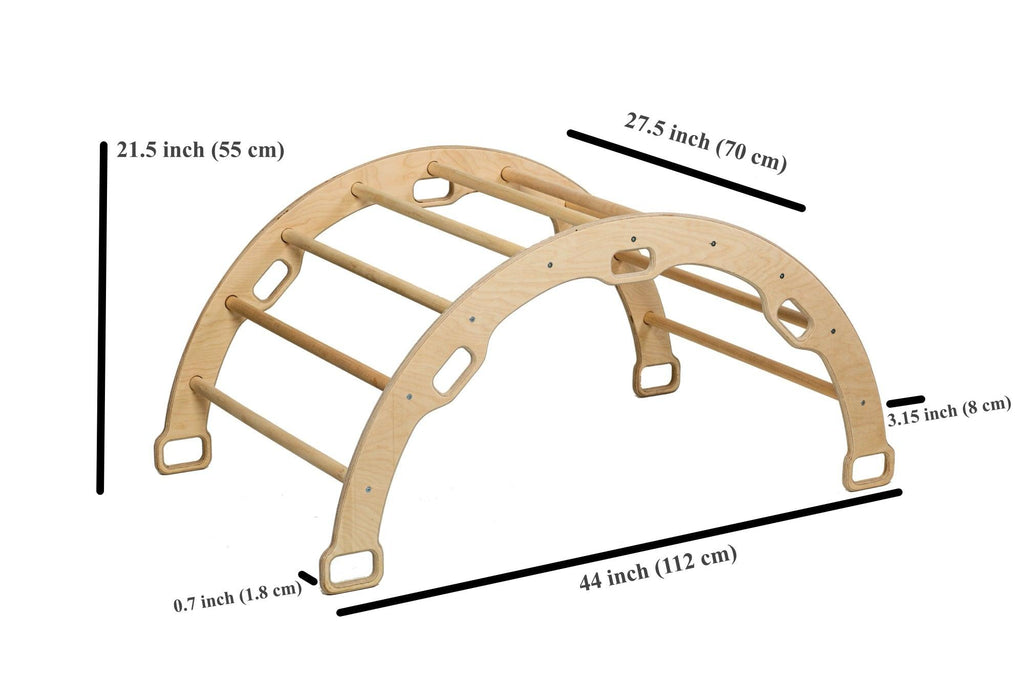 Climbing Frame set Arch Ladder Ramp Pillow