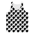 Small Hearts Classic Sublimation Adult Tank Top
