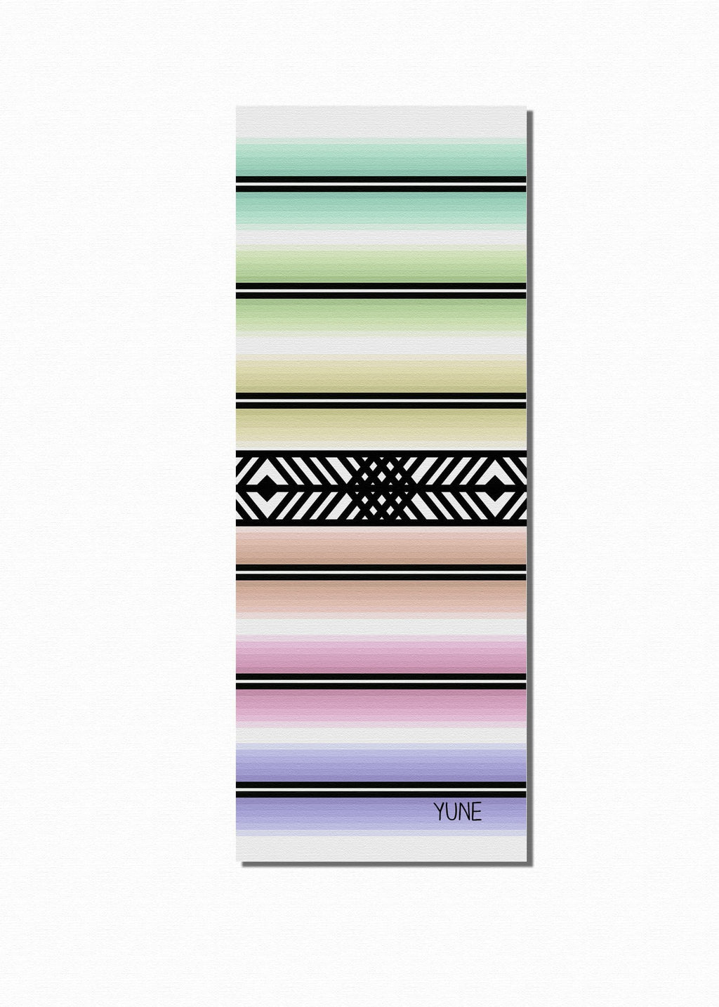 Yoga Mat | 6mm Thick | Striped | Non-Slip | Eco Friendly | Yune Yoga |