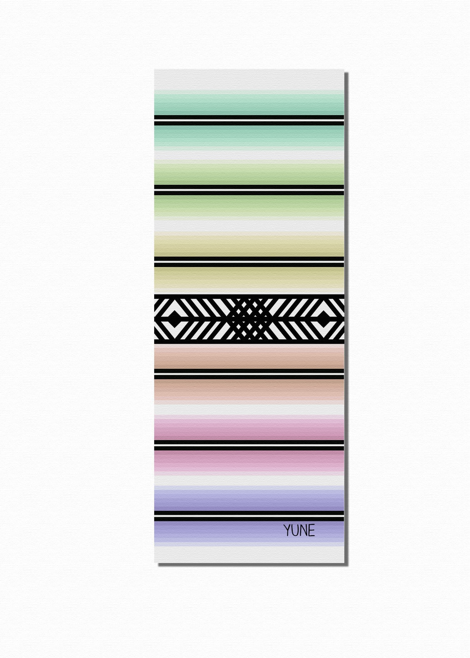 Yoga Mat | 6mm Thick | Striped | Non-Slip | Eco Friendly | Yune Yoga |