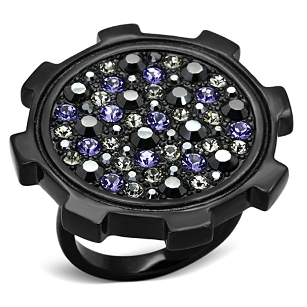 TK1296 IP Black(Ion Plating) Stainless Steel Ring