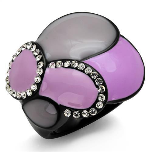 TK2215 IP Black(Ion Plating) Stainless Steel Ring