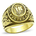 TK414704G - IP Gold(Ion Plating) Stainless Steel Ring with Epoxy  in