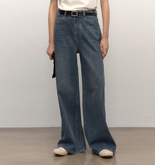 Turkish double-core micro-elastic snowflake denim versatile tall and