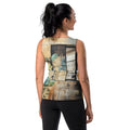 Womens Stretch Fit Tank Top - Rustic Botanical Plants
